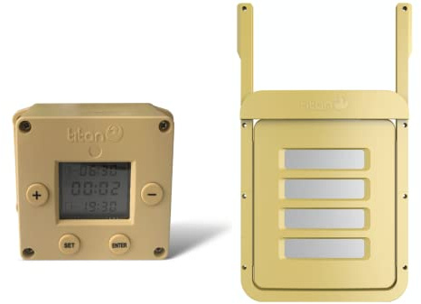 CUBE Chicken Coop Door Opener with Timer PLUS Automatic Locking Door