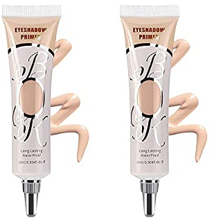 LOKFAR 2 Pack Matte Eyeshadow Primer for Oily Lids Medium Eyeshadow No Crease Eye Primer Makeup Eyeshadow Base Waterproof & Smudge-proof & Long Lasting Cream Liquid Eye-shadow for All Shadows (Set B)
