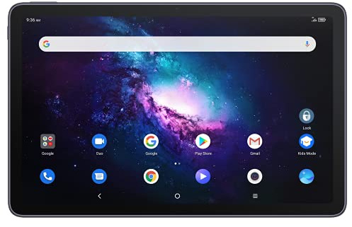 TCL 10 TABMAX WiFi - Tablet de 10.36 FHD, Octa-Core, 4GB de RAM, Memoria de 64GB Ampliable a 256GB por MicroSD, 8000 mAh de Batería, Android 10, Gris [Versión ES/PT]