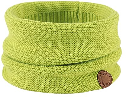 XIAOHAWANG de Punto Bufanda del Bebé Niños Bufandas de Invierno Para Bebé Niño Niña Bucle Clásico Bufanda (Apple Green)
