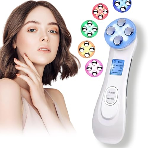 Facial Lifting Machine,LED Light Therapy Wrinkle Remover Skin Tightening Anti Aging Skin Rejuvenation,Face Massager for Skin Care Facial Cleaner