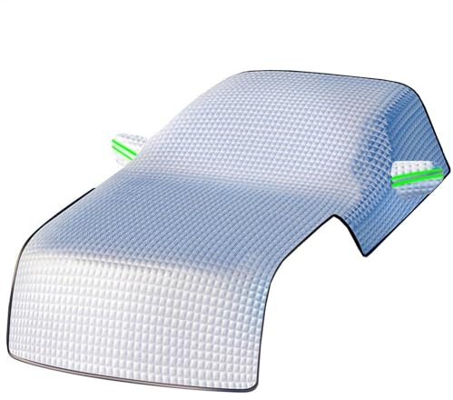 Cubierta de nieve para coche, cubierta de parabrisas y capó para todo el año, protección extendida de ventanas y protección solar para el coche, protector de parabrisas antihielo impermeable