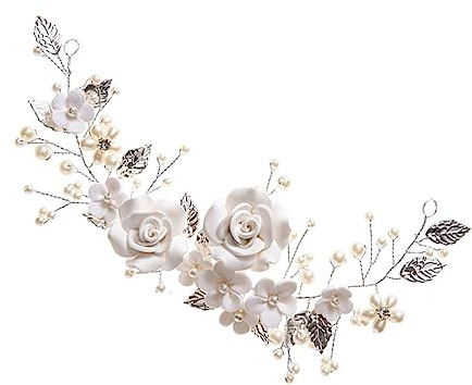 FRCOLOR Accesorio Elegante Para El Cabello Tocado De Novia Adornos Para Pelo De Novia