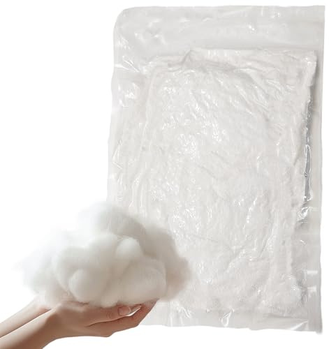 Jtnohx Ouate De Remplissage, 150g Remplissage De Coussins, D'Ouate De Rembourrage pour Pouf, Garniture pour Le Bricolage Et Les Paquets De Sacs De Haricots Coussin