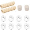 Asheyya 10 Pcs Door Handle Stopper Protectors, Silicone Cupboard Stoppers Handle Cover Protector