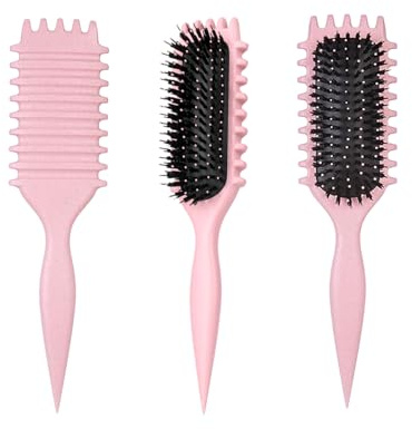 Curly Hair Brush, Bounce Curl Brush, Curl Defining Styling Brush for Detangling, Shaping, and Defining Curls for Women and Men