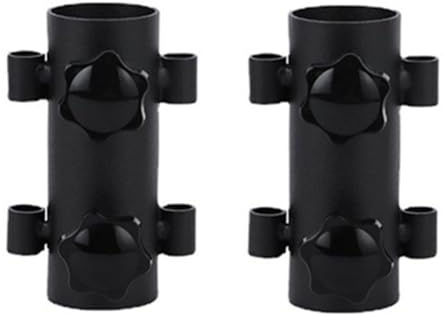 Anlayliay Awning Pole Fixing Tube Ground Bracket Windproof Adjustable Tent Canopy Support Rod Fixer 2PCS