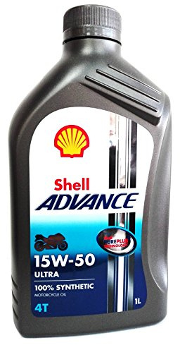 Olio motore moto Shell Advance Ultra 15W50 4T API SM/JASO MA2-1 Litro