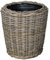 Van der Leeden Drypot® Pflanzkorb Rattan braun, D50 x H52 cm