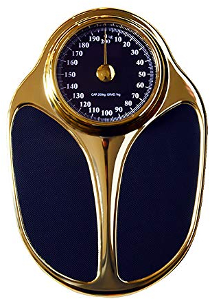 Kommerzielle mechanische Waage, genaue analoge Waage, klassisches Retro-Design, präzise bis zu 200 kg, stabile Struktur, für den Hotel Fitness Beauty Salon