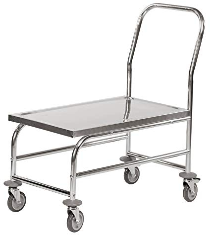 Edelstahl-Plattformwagen LxBxH 880 x 500 x 940 mm, Traglast: 100 kg, C2