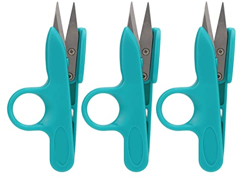 Tyenaza 3 Piezas Tijeras de Hilo, Mini Pinzas de Corte Cuchillas Incisivas Cortador de Hilo de Hilo Ligero Compacto para Costura DoméStica Bordado, Tela, Corte De Hilo, Manualidades‎(12x 5 x 1,5 cm)