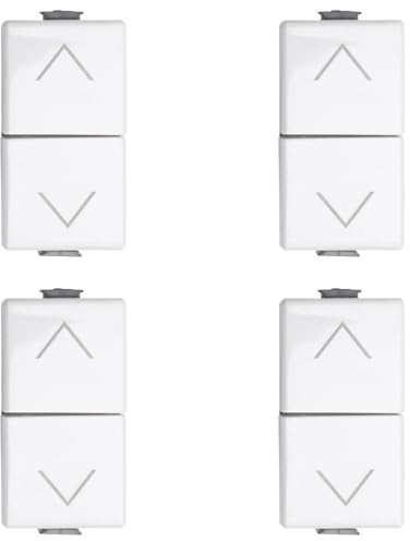 Interruttore doppio interbloccato saliscendi tapparella 1P 10A Compatibile Bticino Matix