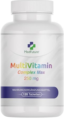 Multivitamin Komplex – 120 Multivitamin Tabletten hochdosiert – 100 % NRV – Vitamin A-Z – Premium Multi Nahrungsergänzungsmittel – Vitamin Komplex – Daily Vitamins