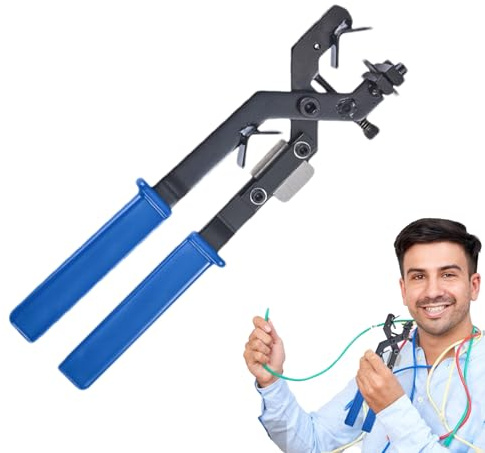Jiimhte Herramienta Pelacables,Pelacables Para Electricista y Cortador de Cables | Herramienta Manual Resistente con Mango Ergonómico para Sujeción de Tornillos Corte y Cizalla Uso Industrial