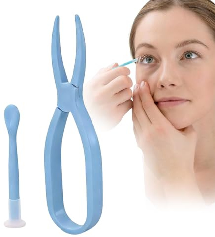 YIPFEN 1 pezzo Rimuovi lenti a contatto scleral, Supporto di aspirazione, pinzette, Applicatore conveniente per lenti morbide (Blu)