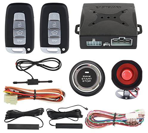 Easyguard, allarme auto sistema PKE (accesso passivo senza chiavi), apertura e chiusura automatica, avviamento motore a distanza, universale, adatto per auto dc12v ec003n-k