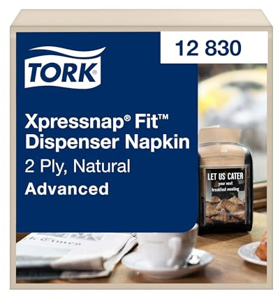 Tork Xpressnap Fit Servilleta Natural para Dispensador N14, 2 capas, 6 x 720, 12830