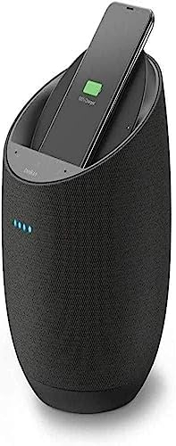 Belkin SoundForm Elite Hi-Fi Smart Speaker + Wireless (Voice-Controlled Bluetooth Speaker, Amazon Charger Alexa Speaker, Sound Technology by Devialet, AirPlay2 Enabled) - Black