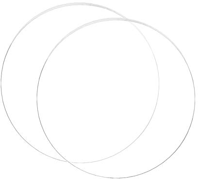 BENECREAT 2PCS Klare Acrylkreisscheibe 3mm dickes Gussblech mit 180mm Innendurchmesser für Bastelprojekte, Schilder, DIY Projekte