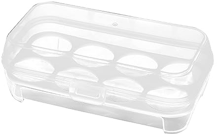 LEEINTO Scatola Porta uovo Coperto Per Frigo Contenitore Vassoi In Plastica, Porta uovo Con Coperchio