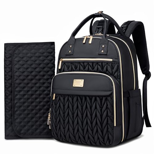 Tealari Diaper Bag Backpack,Stylish Baby Diaper Bag,Water Resistant Travel Diaper Backpacks Baby Bags with Changing Pad,Stroller Straps,Insulated Pockets