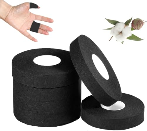 ANAMPION 4 X Cinta Adhesiva Deportiva (3,8cmx9.1m) Sport Tape (1.5cmNegro)