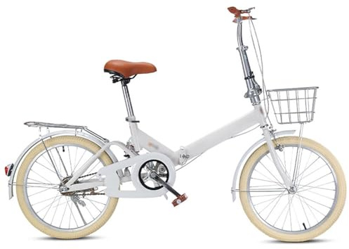 QKDWQZ Bicicletta Pieghevole In Alluminio Da 20/22 Pollici Con Freno A Disco E Freno A V, Bicicletta Pieghevole Per Uomo E Donna, Doppio Ammortizzatore Anteriore E Posteriore D,20in