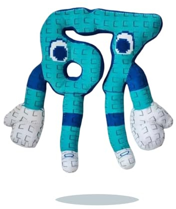 AstraFable Cute Brainrot Games 67 Plush – Cute Stuffed Animal & Soft Pillow Doll for Kids and Adults, Fun Collectible Plush for Fans and Home Décor (Blue)