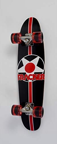 Cruiser Skateboard Cruizeline mit Clear Red Star Rad 7.5 x 27.5 Zoll