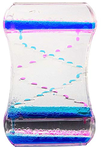 Stecto Liquid Timer, Tropföl Sanduhr für Angst Relief, Spiral Motion Bubbler Desktop Dekoration für Kinder und Erwachsene