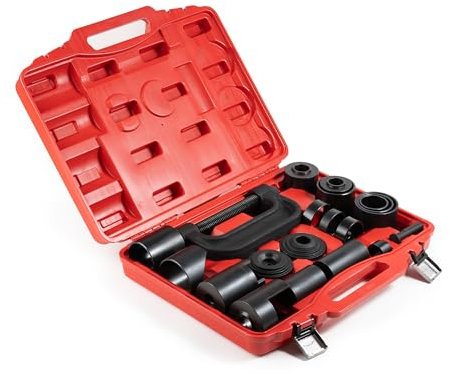 MT MORTECDTA 21-Piece Ball Joint Press Kit with C-Frame, Heavy-Duty Brake Anchor Pin & U Joint Ball Joint Removal Tool for 2WD and 4WD Cars Phosphatizing for Corrosion Protection