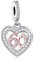 13 18 21 30 40 50 60 70 80 Birthday Age Anniversary Rose Gold Love Heart Charm Bead Pendant 925 Sterling Silver Compatible With Pandora Charm Moments Bracelet (60th Birthday Charm)
