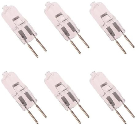 DLEDMOP 2 pin GY6.35 12V 20W Halogen Tungsten Lamp Clear Capsule Lamp GY6.35 135W Halogen Bulb Warm White 100W 50W 20W 6PCS