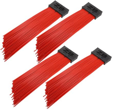ROMISBABA 4pcs Outdoor Broom Push Broom Head Steel Wire Bristles for Efficient Cleaning