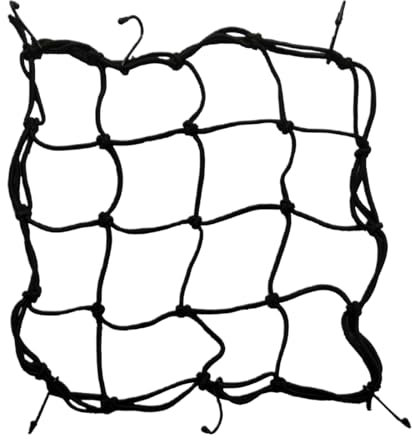 Red Elástica, 1 pieza, Red Moto Equipaje, Pulpo Moto Equipaje, Vendaje Cuerda Red Elástica Casco de Motocicleta Red Equipaje Cuerda Equipaje, Red Elásticas de Goma con Ganchos, 40 * 40cm