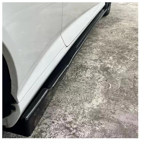 Bas DE Caisse Extension Latérale Voiture pour Seat pour Ibiza 2009 Séparateur Panneau Bascule, Diffuseur Kit Carrosserie Brillant 8pièces Paire Jupe Latérale