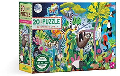 EEBOO Puzzle aus recyceltem Karton für Kinder ab 3 Jahren, PZRS20