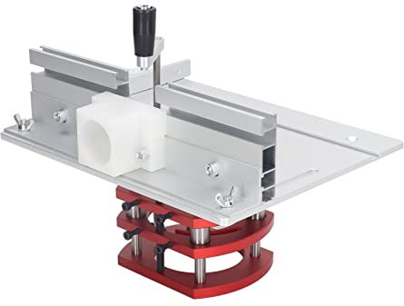 Ascensori per Router per la Lavorazione del Legno, Sollevatore per Router con Piastra Superiore 9,4 X 7,9 Pollici, Piano del Tavolo per Smussatura di Scanalature per la (Argento)
