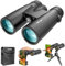 Adorrgon 12x42 HD Binoculars for Adults with Phone Adapter and Tripod, Large View Binoculars with Clear Low Light Vision, for Bird Watching, Hiking, Cruise, Travel, Safari, Sports