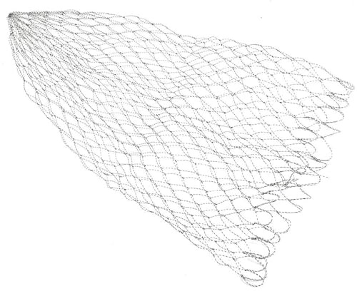 Filet De Pêche De Remplacement, Filet De Pêche en Fibre, Filet De Remplacement, épuisette Portable pour, épuisette Légère pour Poisson, Filet De Durable(60)