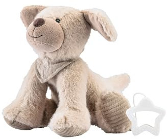 Sterntaler Sandmann Lieber Sandmann - Caja de música con diseño de Perro Lucky (Lavable, con Caja de música extraíble), Color Beige grisáceo