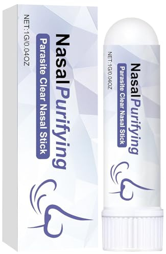 Inhalator för parasiter, aromaterapiinhalator, andningsreningsverktyg, bekvämt bärbart, varaktig kylkänsla, 1 g, för män och kvinnor