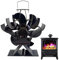 SHANHENGYUN Ventilador de estufa alimentado por calor, accesorio silencioso para estufa de leña para calentador de pellets y estufa de leña