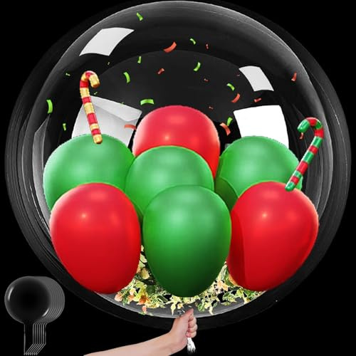 LUKIUP stora ballonger, 6 stycken genomskinliga ballonger, XL, 36 tums ballonger, 90 cm stor transparent ballong, jätteballonger för halloween, födelsedagar, bröllop, alla hjärtans dag