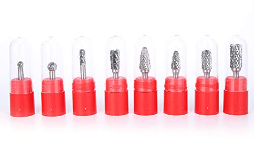 Fraise Carbure, Tête de Meulage en Acier Tungstène 8pcs, Diamètre 6mm - Résistante à l’Usure, Finitions Précises, Pour Métaux et Céramiques