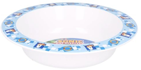 Stor Ciotola Originale Sega Sonic in plastica alimentare per bambini piccoli, adatto al microonde, facile da pulire e riutilizzabile.