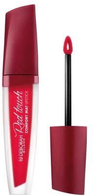 Deborah Milano - Red Touch Lipstick Nr. 7 Fiery Red Flüssiger Lippenstift ohne Transfer Matte Effekt, intensive Farbe, verleiht nährende Lippen, weich und samtig