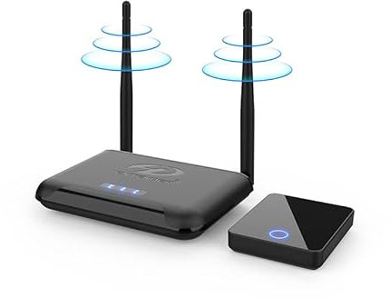 Redlution Wireless audio Transmitter BIN-813 Wireless HD Extender TV Audio Video Transmitter and Receiver, Digital Signal Full HD 1080P 4K 3D AV Sender