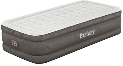 Bestway 75 x 38 x 18/1.91m x 97cm x 46cm Fortech Air Mattress Twin Built-in AC Pump